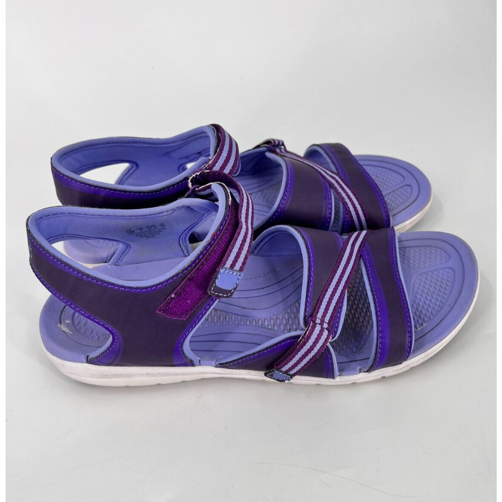 RYKA Breeze Lightweight Adjustable Strappy Comfort Sandals Purple Women’s 10M - Picture 3 of 6
